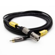 HDTOP 국산 RCA 수 TO XLR 수 알로이 노이즈필터 케이블 메탈 블랙 10M HT-TN3504