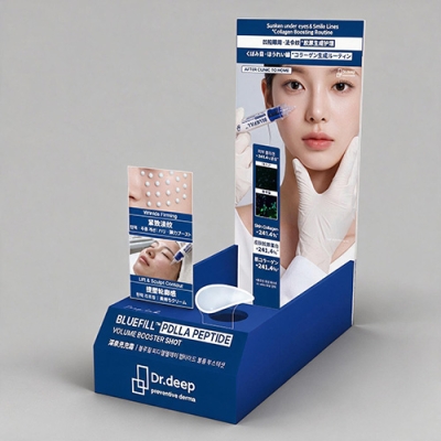 VMD / 아크릴 포맥스 진열대_미네랄하우스_블루필