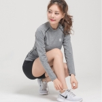 필라테스 긴팔상의 롤리핏 심볼 긴팔