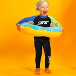 유아동용 래쉬가드 아동실내수영복 심플빅로고 블랙