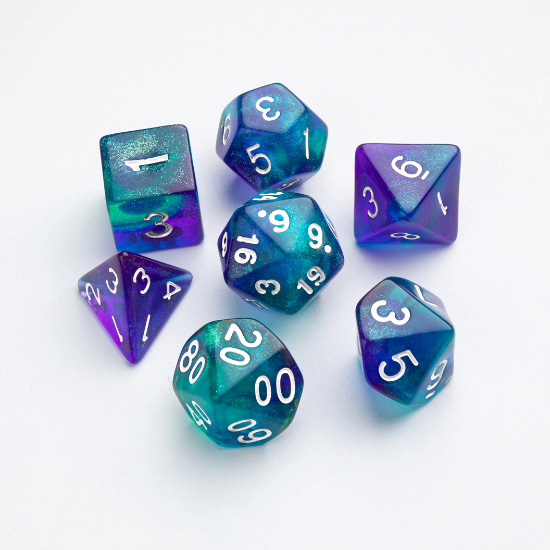 [게임제닉] RPG 주사위 세트 갤럭시 Galaxy Series - Neptune - RPG Dice Set (7pcs)