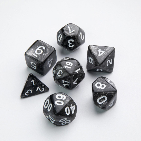 [게임제닉] RPG 주사위 세트 갤럭시 Galaxy Series - Moon - RPG Dice Set (7pcs)