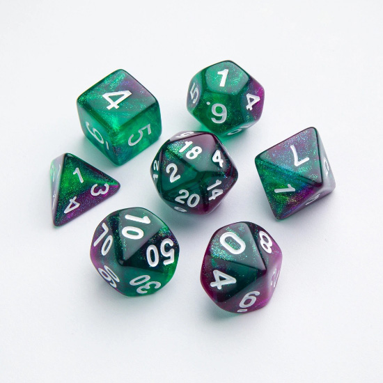 [게임제닉] RPG 주사위 세트 갤럭시 Galaxy Series - Aurora - RPG Dice Set (7pcs)