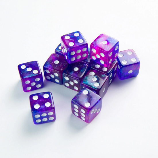 [게임제닉] 16mm 주사위 세트 갤럭시 Galaxy Series - Nebula - D6 Dice Set 16 mm (12 pcs)