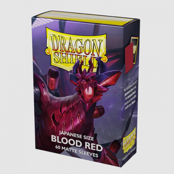 [드래곤실드]카드 프로텍터 매트 슬리브 유희왕 사이즈 - 블러드 레드 Matte Blood Red (60매)