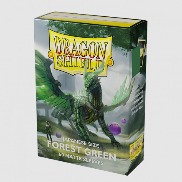 [드래곤실드]카드 프로텍터 매트 슬리브 유희왕 사이즈 - 포레스트 그린 Matte Forest Green (60매)