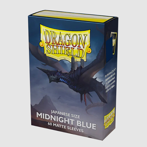 [드래곤실드]카드 프로텍터 매트 슬리브 유희왕 사이즈 - 미드나이트 블루 Matte Midnight Blue (60매)