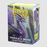 [드래곤실드]카드 프로텍터 듀얼 매트 슬리브 스탠다드 사이즈 - 네뷸라/은색 Matte Dual - Nebula & Silver (100매)