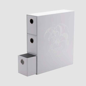 [드래곤실드]포트리스 3단 카드 보관함 - 화이트(백색) Fortress Card Drawers - White