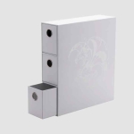 [드래곤실드]포트리스 3단 카드 보관함 - 화이트(백색) Fortress Card Drawers - White