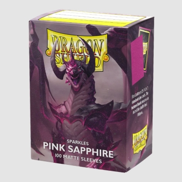 [드래곤실드]카드 프로텍터 스파클 매트 슬리브 스탠다드 사이즈 - 핑크 사파이어 Matte Sparkles - Pink Sapphire (100매)
