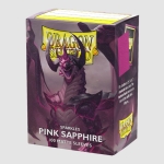 [드래곤실드]카드 프로텍터 스파클 매트 슬리브 스탠다드 사이즈 - 핑크 사파이어 Matte Sparkles - Pink Sapphire (100매)