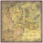[얼티밋가드]플레이매트 Play-Mat Lord of the Rings Places of Middle Earth - "Middle Earth - Large"