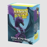 [드래곤실드]카드 프로텍터 듀얼 매트 슬리브 스탠다드 사이즈 - 소울/페트롤 Matte Dual - Soul & Petrol (100매)