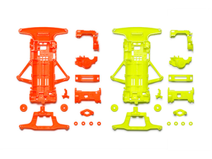[95710] Super-FM Fluorescent-Color Chassis Set (Orange/Yellow)