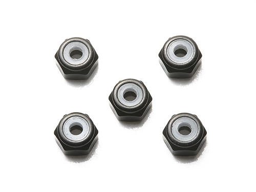 [95719] 2mm Alu. Lock Nut Black*5