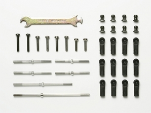 [53828] DT-02 Turnbuckle Suspension Arm&Tie-Rod Set