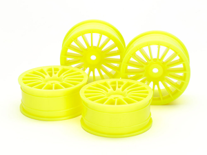 [54852] 24mm 18 Spk Wheels 0 FlYel (4PCS)