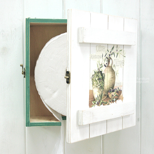 점보롤 우드케이스- 프로방스형 15%SALE