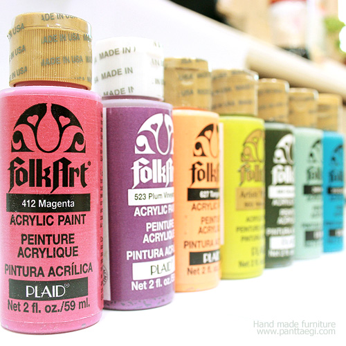 포크아트 아크릴물감