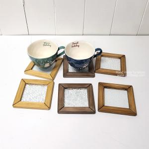 유리컵받침-유리액자 15%SALE