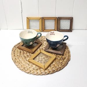 유리컵받침-유리액자 15%SALE