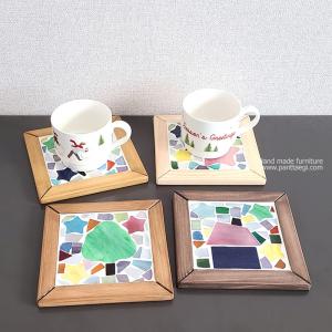 유리조각 컵받침만들기-나무 15%SALE
