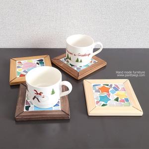 유리조각 컵받침만들기-나무 15%SALE