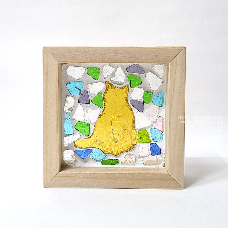 유리모자이크 액자만들기-고양이 20%SALE