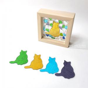 유리모자이크 액자만들기-고양이 20%SALE