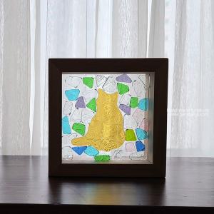 유리모자이크 액자만들기-고양이 20%SALE