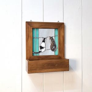 고양이 원목액자거울 10%SALE