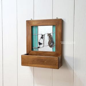 고양이 원목액자거울 10%SALE