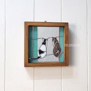 고양이 원목액자거울 10%SALE