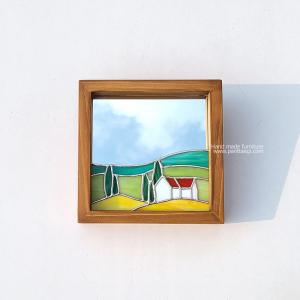 언덕위에집 원목액자거울 10%SALE