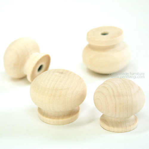 원목둥근손잡이-무도색 25%SALE
