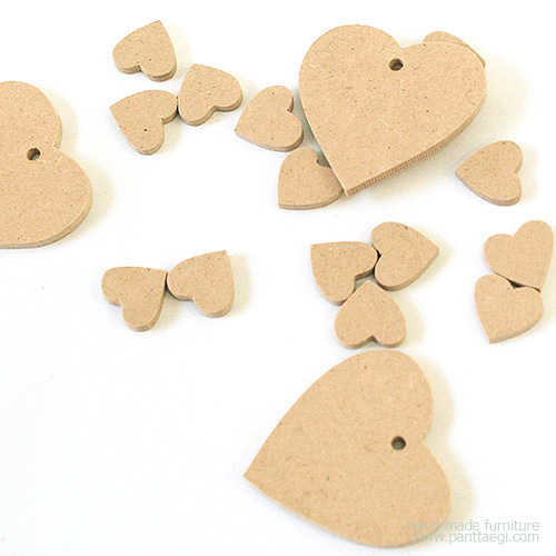 MDF하트 오너먼트-4개 30%SALE