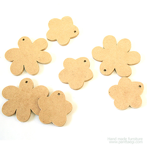 MDF꽃1 오너먼트-4개 30%SALE