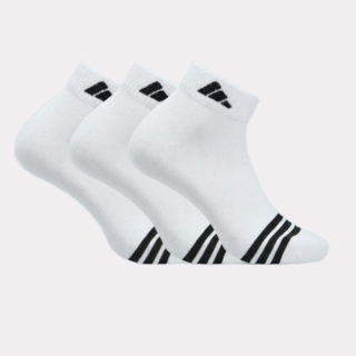 남여 앞삼선 자수로고 발목양말 3P 화이트 JD6571