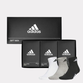 남녀 퍼포먼스 이중바닥쿠션 양말 3족 선물세트 IF77203