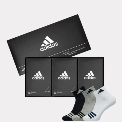 앞삼선 이중바닥 양말 3족 선물세트 IF65680