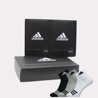 앞삼선 이중바닥 양말 2족 선물세트 IF656802