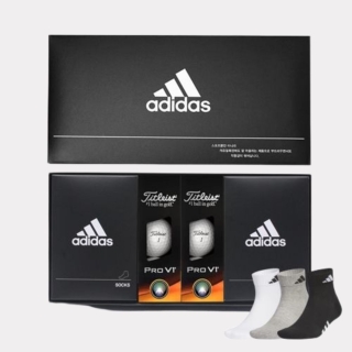 퍼포먼스 이중양말 2족+타이틀리스트 PRO V1 6구 선물세트 IF99209