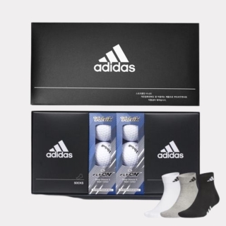 퍼포먼스 이중양말 2개 + 볼빅 3피스 골프공6구 IF99310