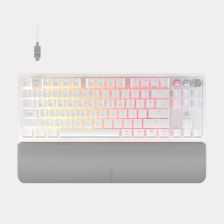 K70 PRO TKL MGX 래피드트리거 게이밍 기계식 키보드 화이트 마그네틱축