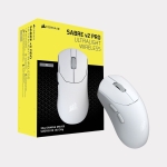 세이버 v2 PRO 초경량 무선 게이밍 마우스 화이트