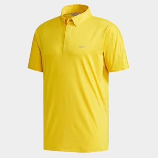 아디퓨어 남성용 반팔 폴로 티셔츠 옐로우 CW4735