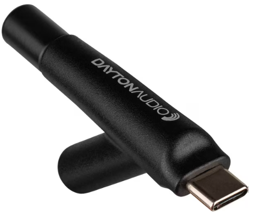 Dayton Audio iMM-6C Calibrated USB-C Measurement Microphone for Apple/ Android