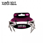 Ernieball 어니볼 3인치 패치케이블 3팩 FLAT RIBBON PATCH CABLE WHITE 3-PACK P06384