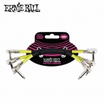 Ernieball 어니볼 6인치 팬케이크 패치케이블 검정 3팩 6-inch PANCAKE PATCH 3PK CABLE BLACK P06059